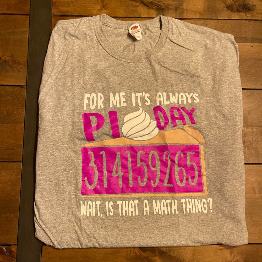 Gray Pi Day T-Shirt